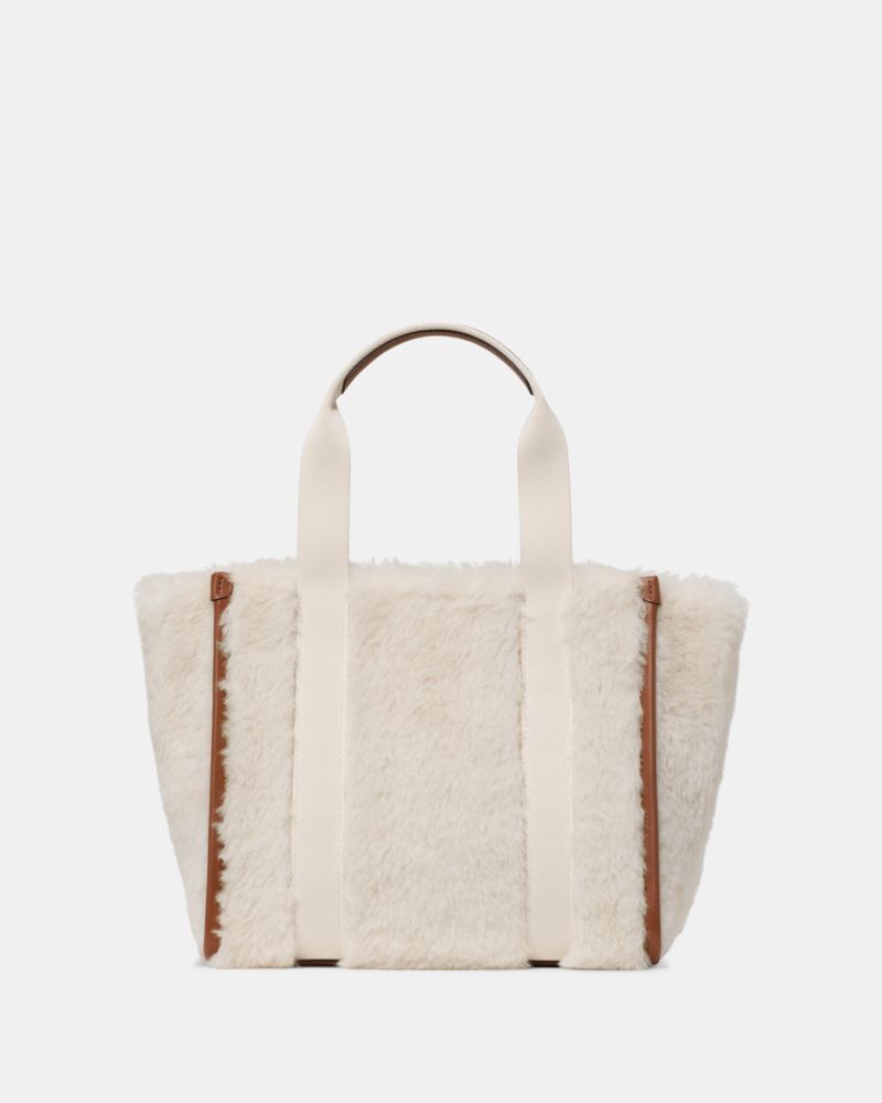 Kate Spade Outlet Kip Faux Shearling Small Tote Bag - Preorder