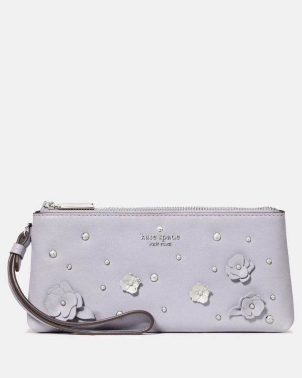 Kate Spade Outlet Wren Smooth Embellishment Wristlet - Preorder