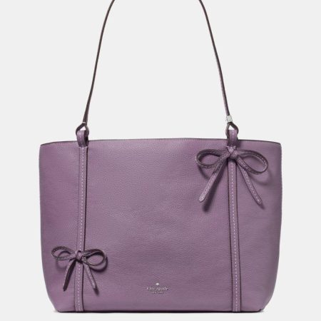 Kate Spade Outlet Marlowe Bows Tote Bag - Preorder — Smoky Amethyst