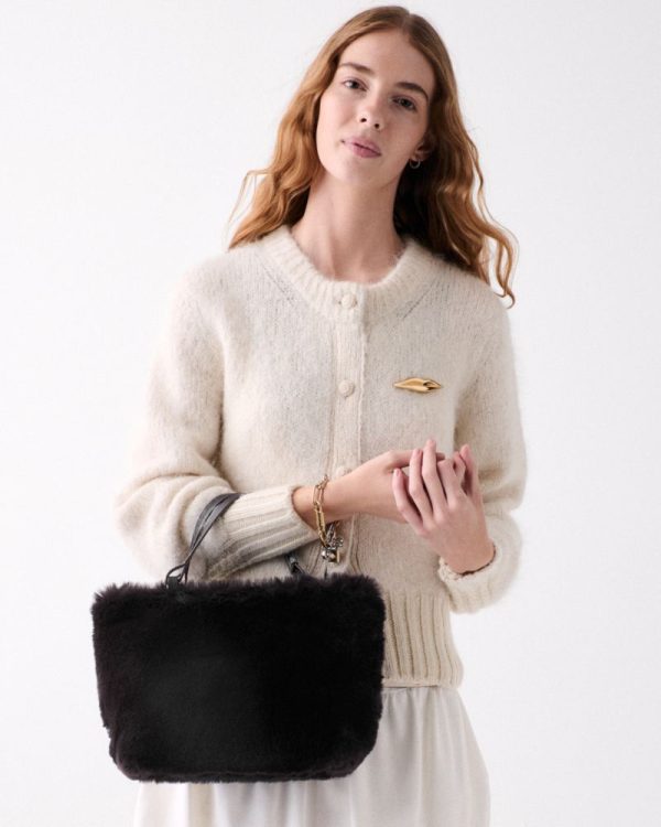 Kate Spade Outlet Marlowe Faux Fur Small Tote Bag - Preorder