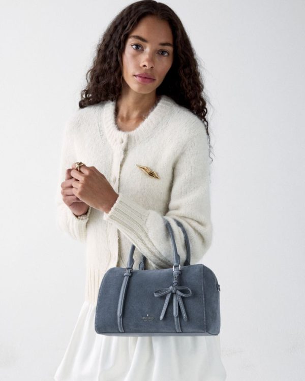 Kate Spade Outlet Monroe Suede Satchel Bag - Preorder