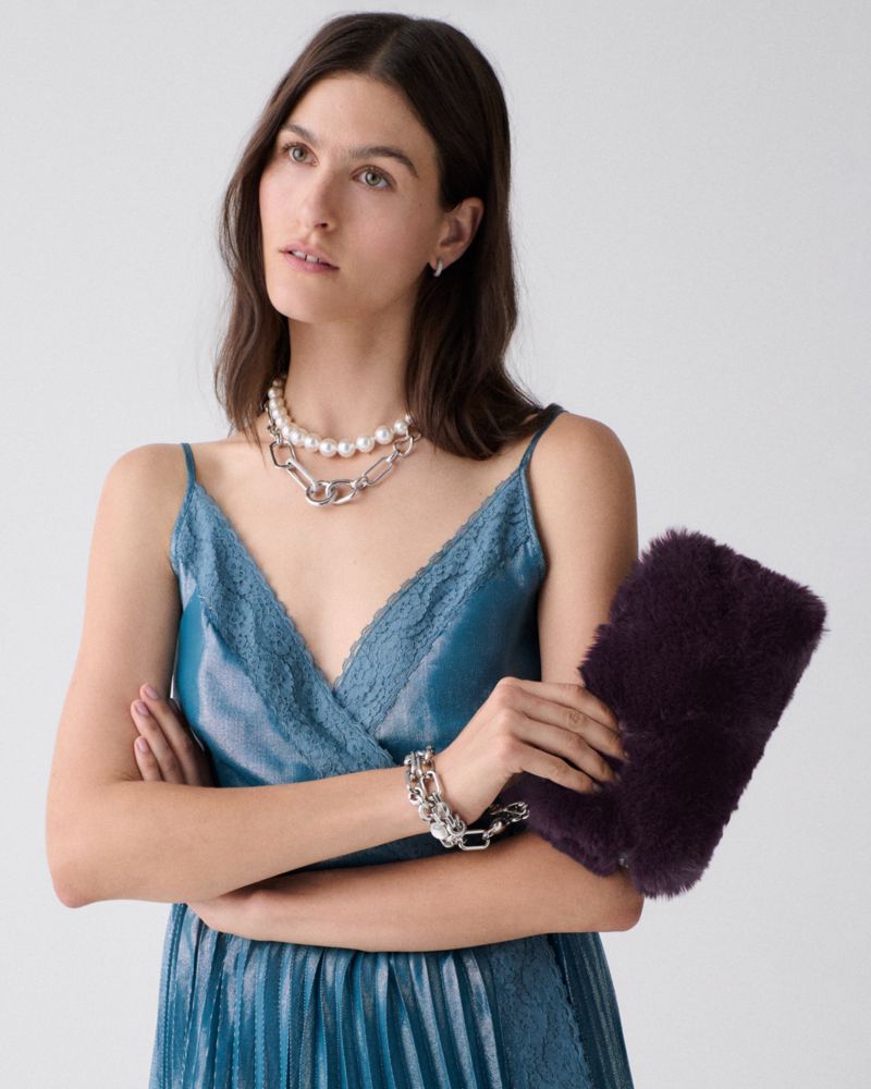 Kate Spade Outlet Gemini Faux Fur Mini Bag - Preorder - Image 3