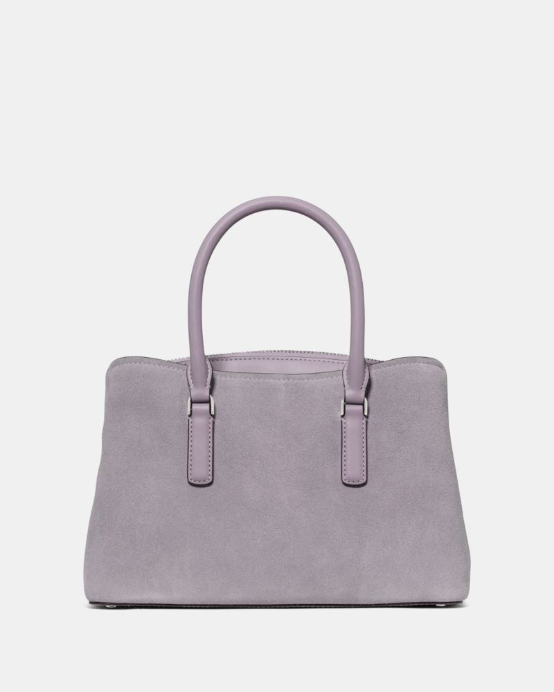 Kate Spade Outlet Thompson Street Bows Suede Small Satchel Bag - Preorder