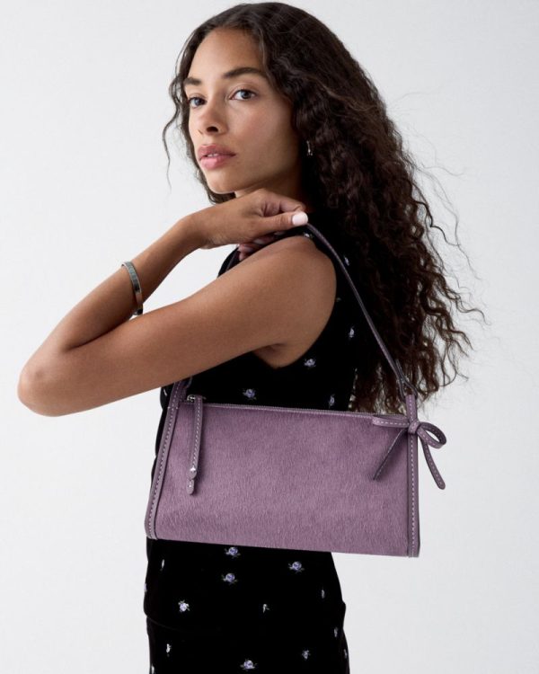 Kate Spade Outlet Rue Bow Haircalf Shoulder Bag - Preorder