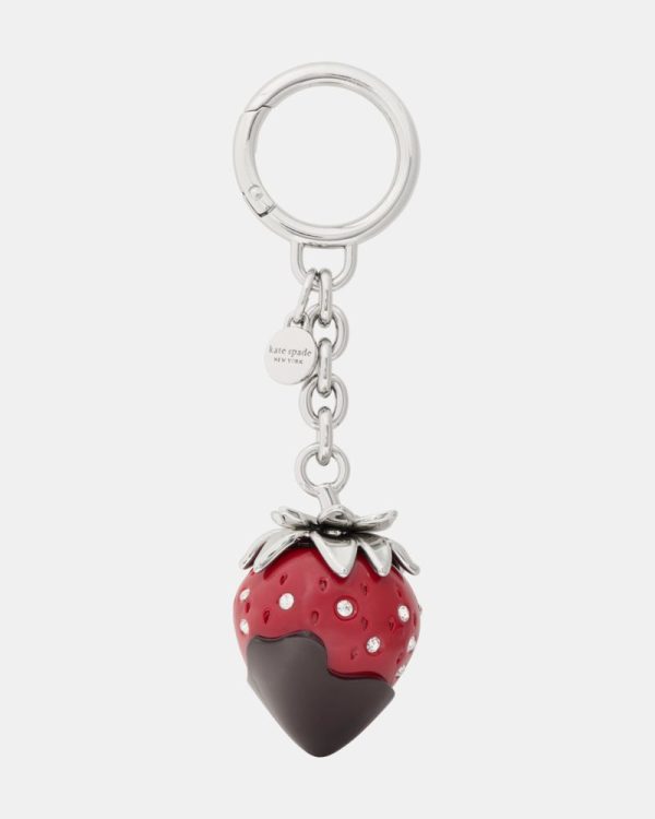 Kate Spade Outlet Charmed Chocolate Strawberry Bag Charm - Preorder