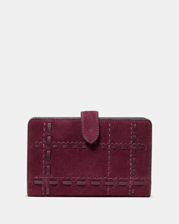 Kate Spade Outlet Woven Suede Medium Compact Wallet - Preorder