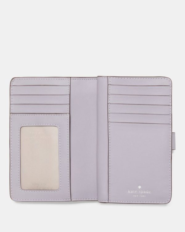 Kate Spade Outlet Smooth Embellishment Medium Compact Wallet - Preorder