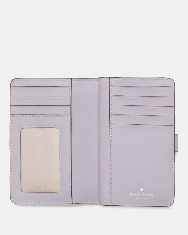 Kate Spade Outlet Smooth Embellishment Medium Compact Wallet - Preorder