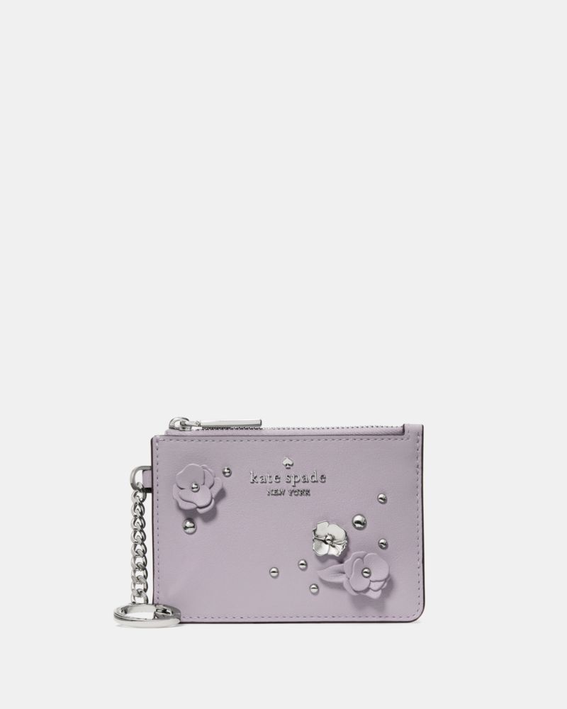 Kate Spade Outlet Smooth Embellishment Key Ring Card Holder - Preorder