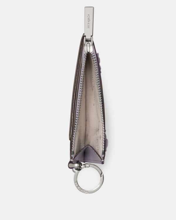 Kate Spade Outlet Smooth Embellishment Key Ring Card Holder - Preorder