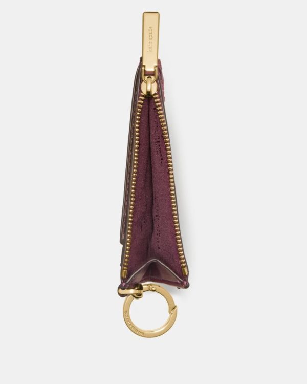 Kate Spade Outlet Woven Suede Key Ring Card Holder - Preorder