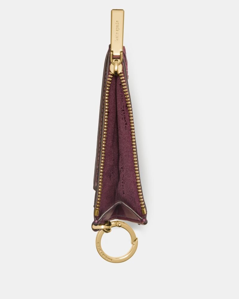 Kate Spade Outlet Woven Suede Key Ring Card Holder - Preorder - Image 2