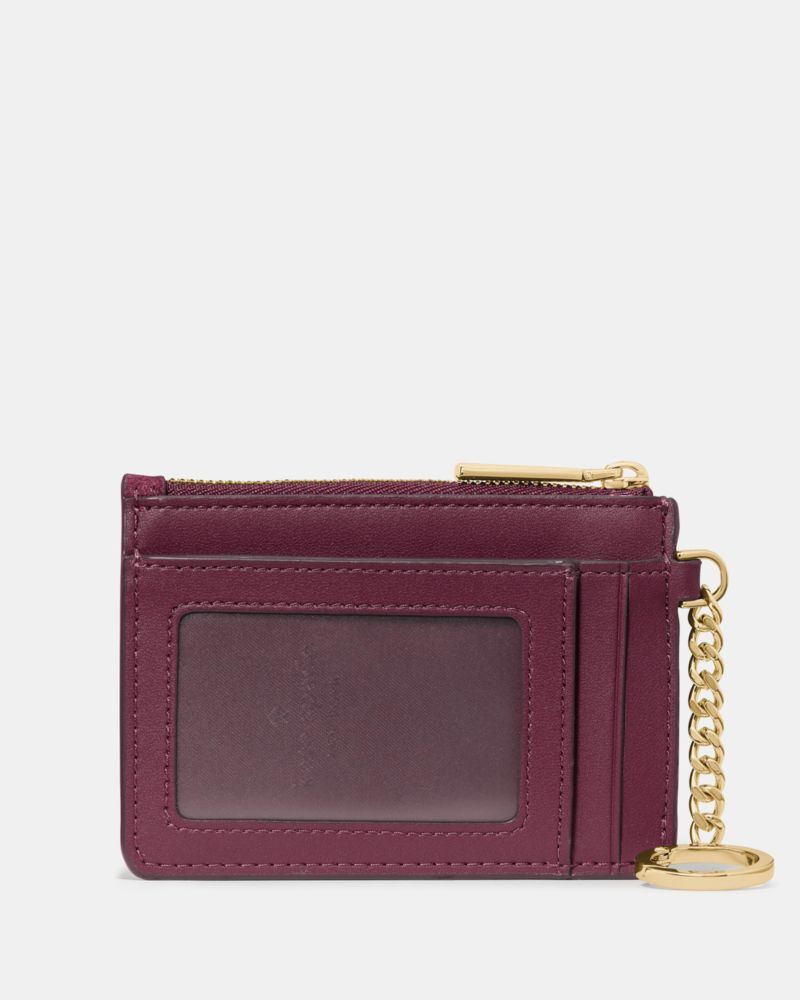 Kate Spade Outlet Woven Suede Key Ring Card Holder - Preorder - Image 3