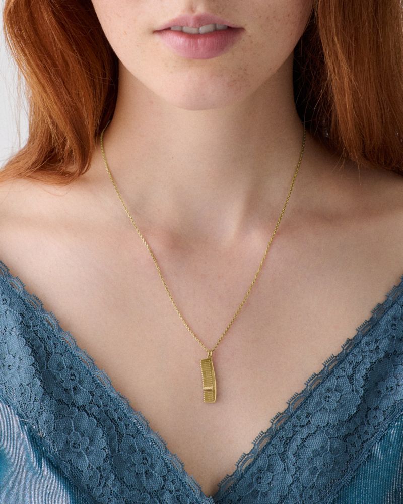 Kate Spade Outlet Caviar And Crimson Comb Pendant - Preorder - Image 2