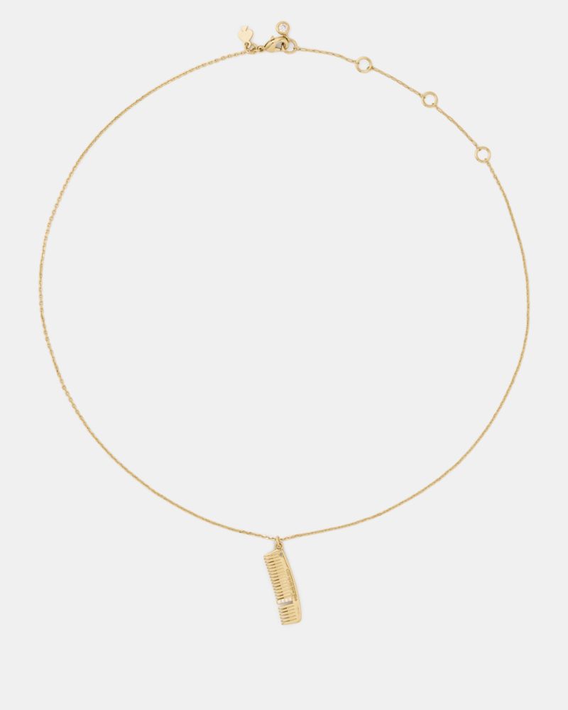 Kate Spade Outlet Caviar And Crimson Comb Pendant - Preorder - Image 3