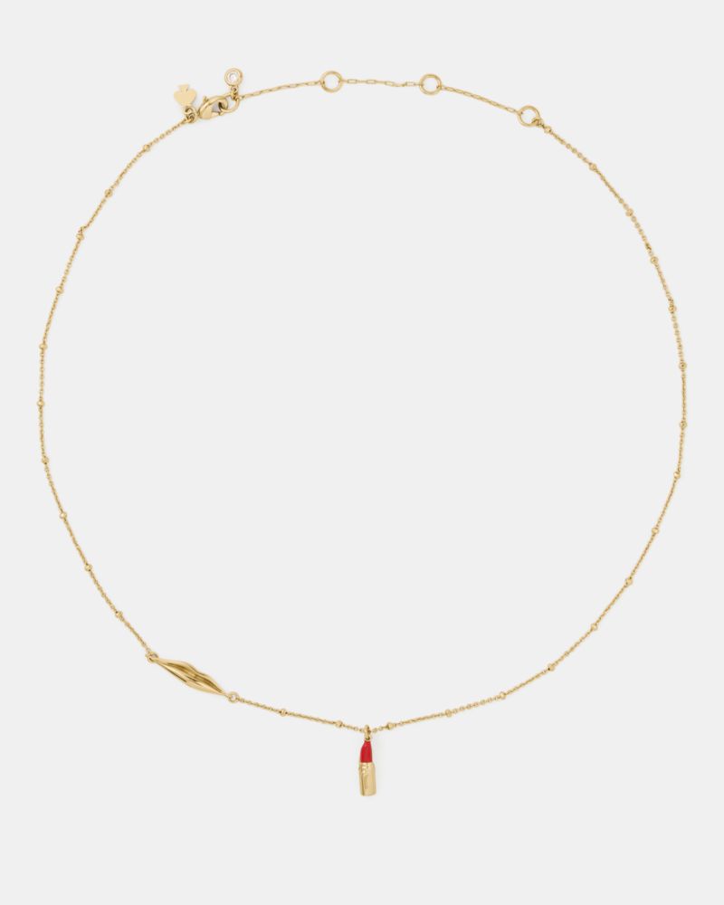 Kate Spade Outlet Caviar And Crimson Lipstick Pendant - Preorder - Image 3