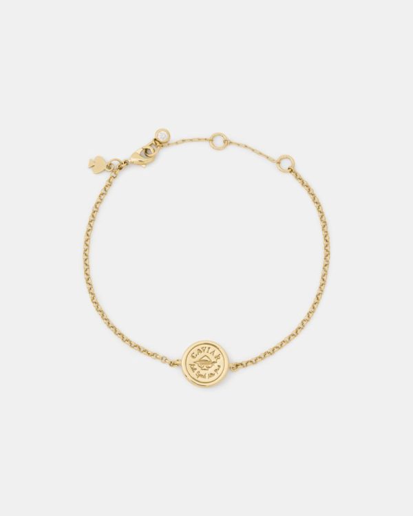 Kate Spade Outlet Caviar And Crimson Caviar Line Bracelet - Preorder