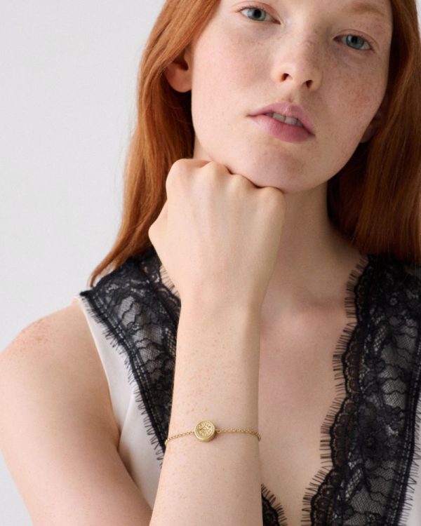 Kate Spade Outlet Caviar And Crimson Caviar Line Bracelet - Preorder