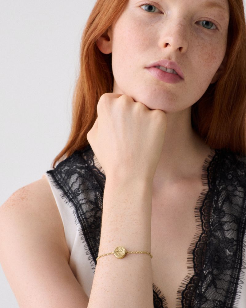 Kate Spade Outlet Caviar And Crimson Caviar Line Bracelet - Preorder