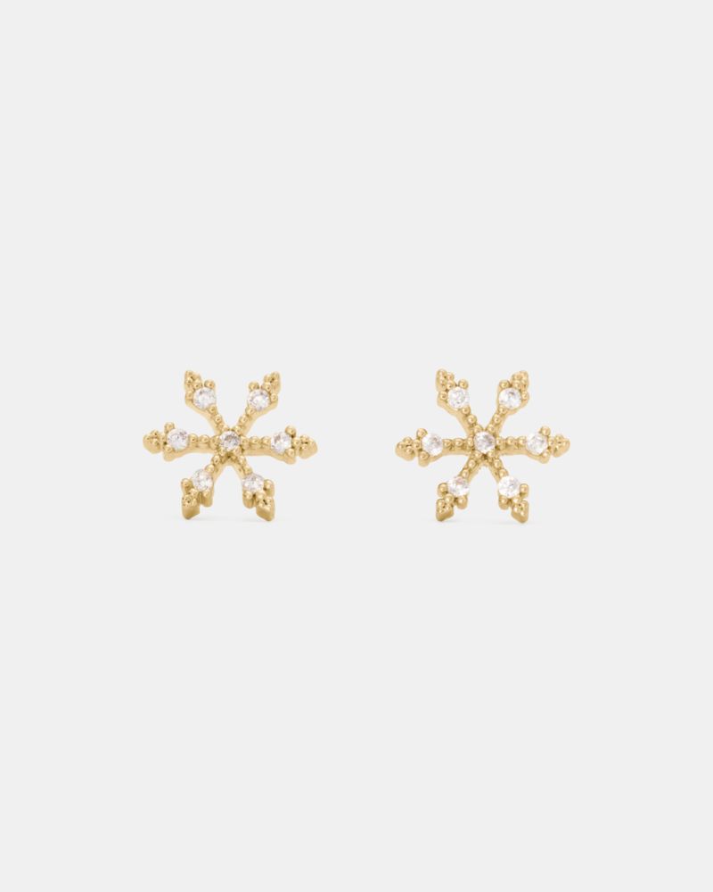Kate Spade Outlet You're A Gem Pave Snowflake Studs - Preorder