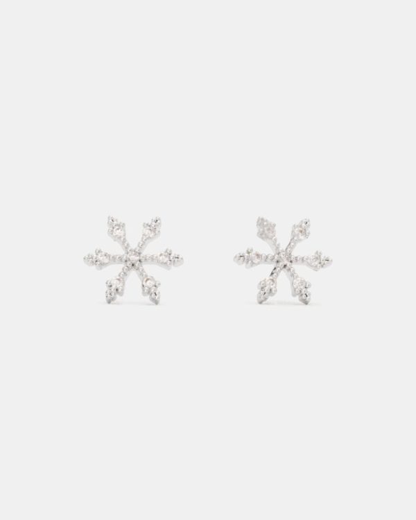 Kate Spade Outlet You're A Gem Pave Snowflake Studs - Preorder