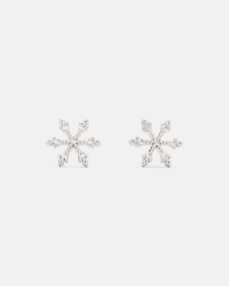 Kate Spade Outlet You're A Gem Pave Snowflake Studs - Preorder