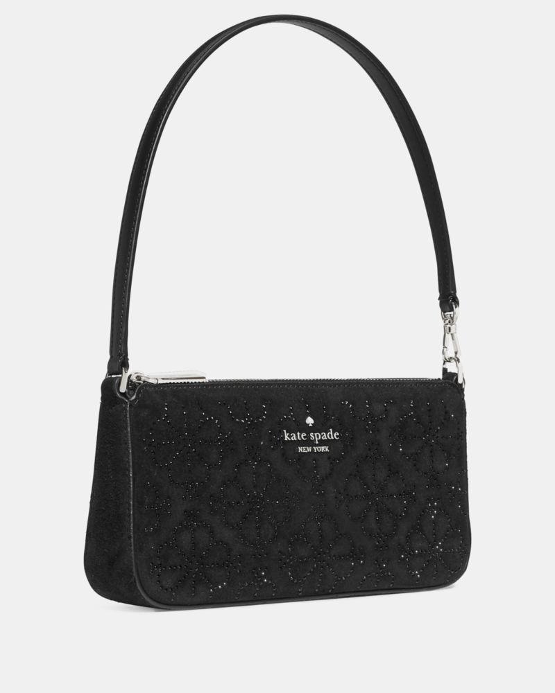 Kate Spade Outlet Gemini Spade Flower Crystal Suede Mini Bag - Preorder