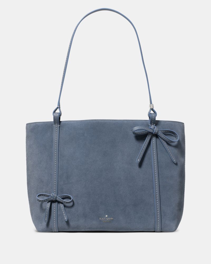 Kate Spade Outlet Marlowe Bow Suede Tote Bag - Preorder
