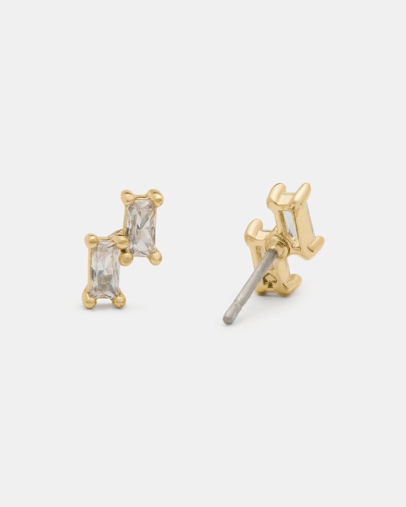 Kate Spade Outlet You're A Gem Double Baguette Studs - Preorder