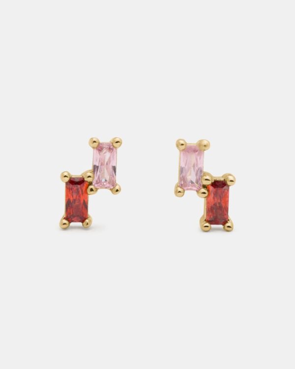 Kate Spade Outlet You're A Gem Double Baguette Studs - Preorder