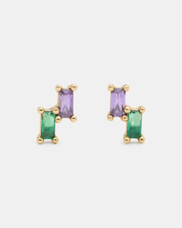Kate Spade Outlet You're A Gem Double Baguette Studs - Preorder