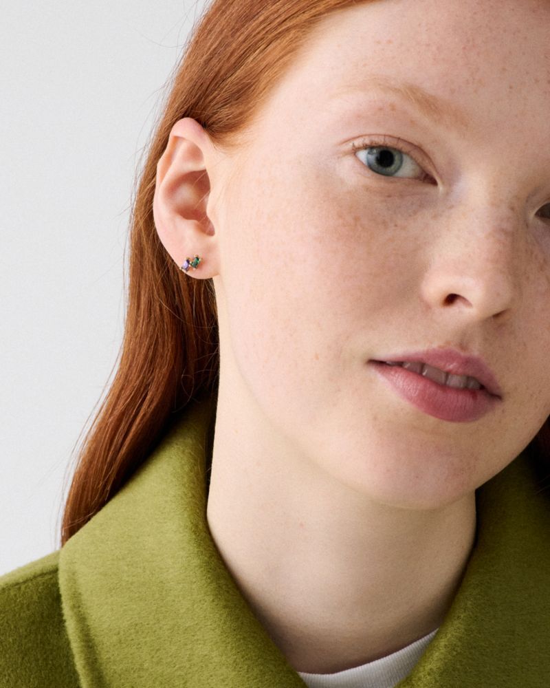 Kate Spade Outlet You're A Gem Double Baguette Studs - Preorder