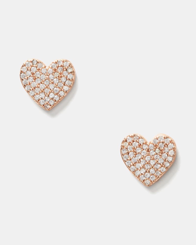 Kate Spade Outlet Yours Truly Pave Heart Studs - Preorder