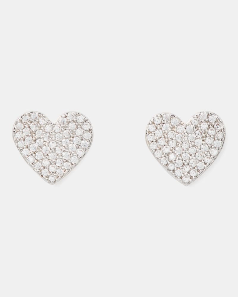 Kate Spade Outlet Yours Truly Pave Heart Studs - Preorder