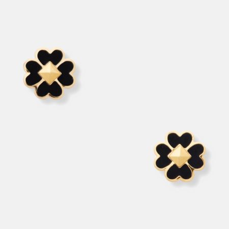 Kate Spade Outlet Spades &amp; Studs Enamel Studs - Preorder — Black