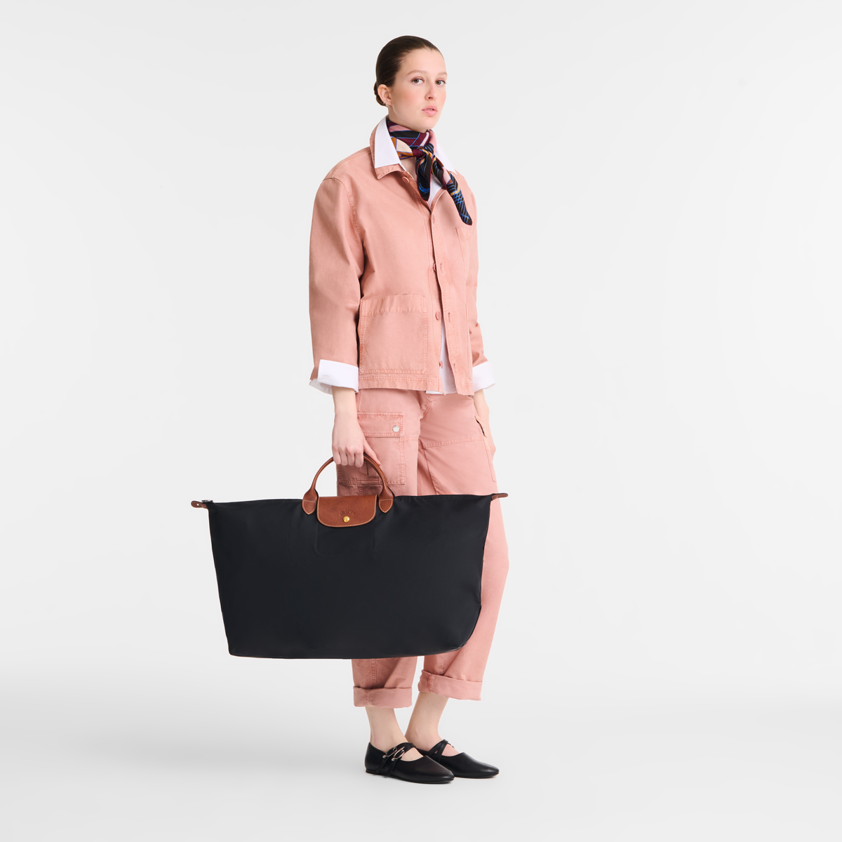 Longchamp Jeremy Scott Greetings from Paris Le Pliage travel bag multicolour 2014