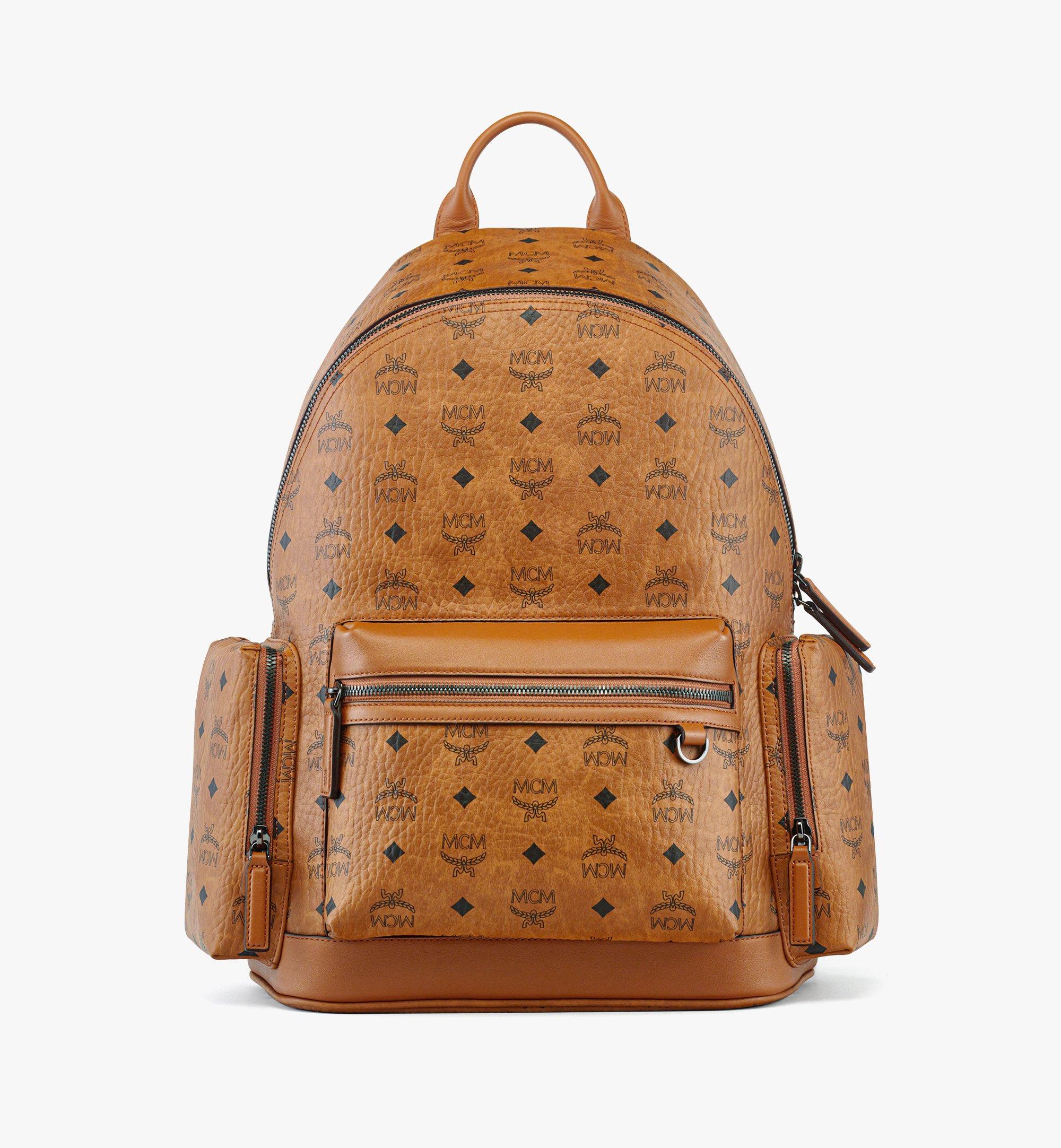 MCM Medium Stark Backpack in Disco Visetos Cognac MMKGAVE02CO001 2026