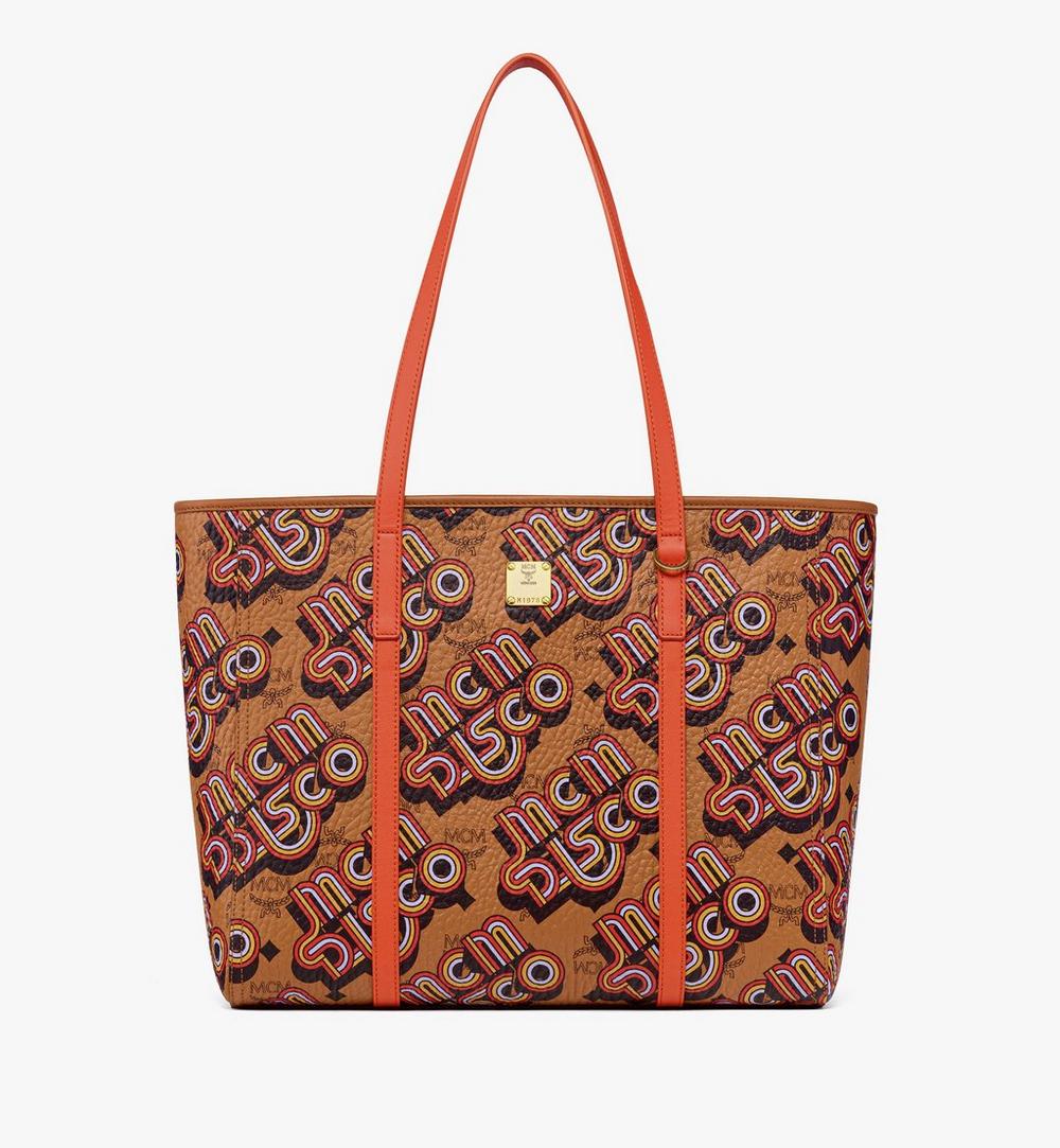 MCM Medium Toni Top-Zip Shopper in Disco Visetos CO001 Autumn Winter 2026