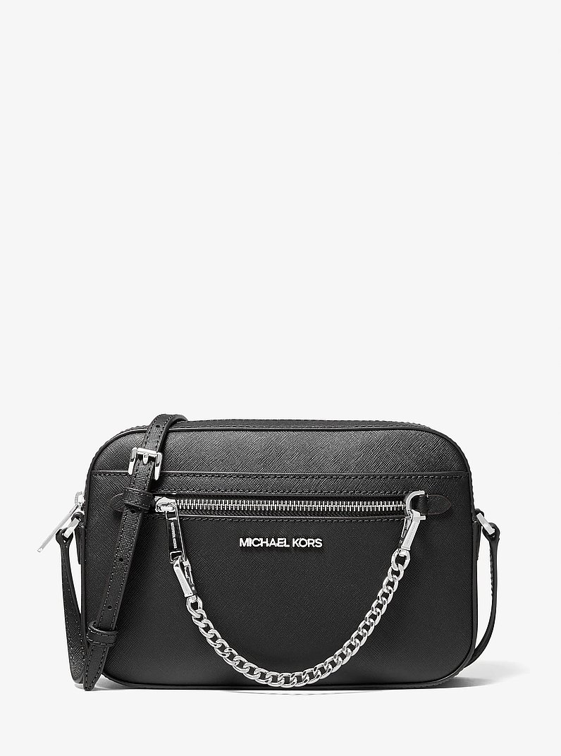 Michael Kors Jet Set Large Saffiano Leather Crossbody 35S1GTTC7L black 2026