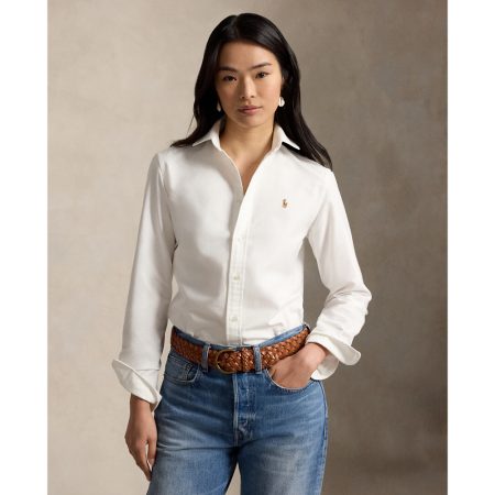 Polo Ralph Lauren Women’s Slim Fit Oxford Shirt - Preorder — White