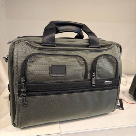 TUMI Expandable Organizer Laptop Brief - Outlet Physical Store - Preorder — Ivy Green