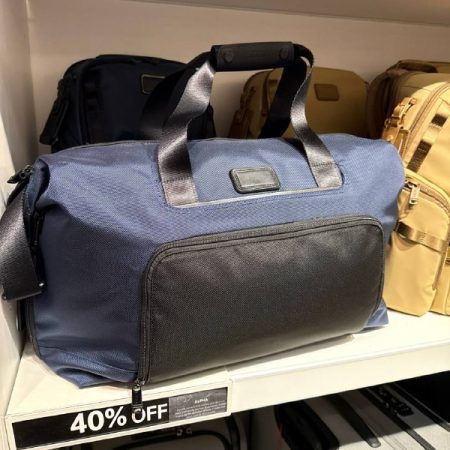 TUMI Double Expansion Travel Satchel - Outlet Physical Store - Preorder — Navy