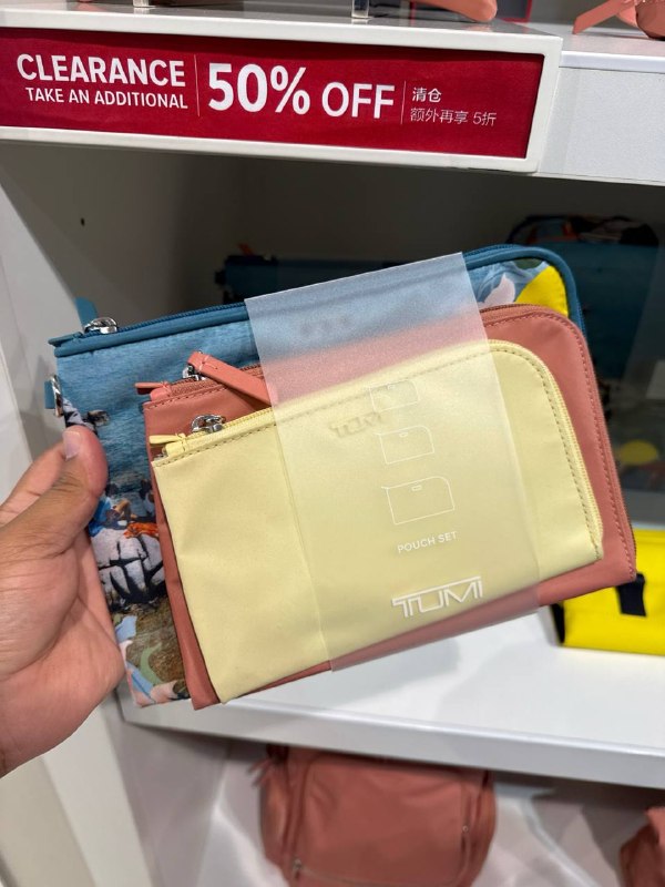 TUMI Malta Pouch Trio - Outlet Physical Store - Preorder