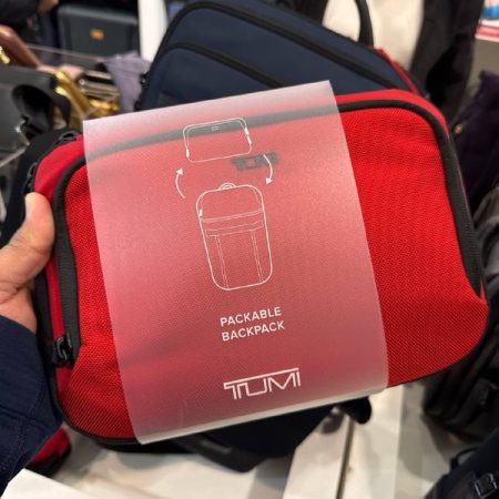 TUMI Packable Backpack - Outlet Physical Store - Preorder — TUMI Red