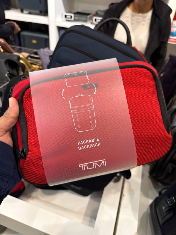 TUMI Packable Backpack - Outlet Physical Store - Preorder