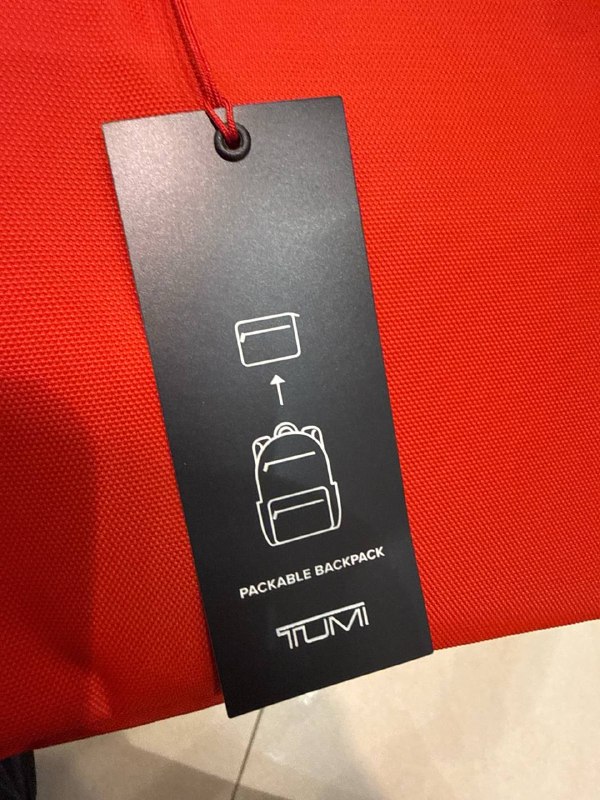TUMI Packable Backpack - Outlet Physical Store - Preorder